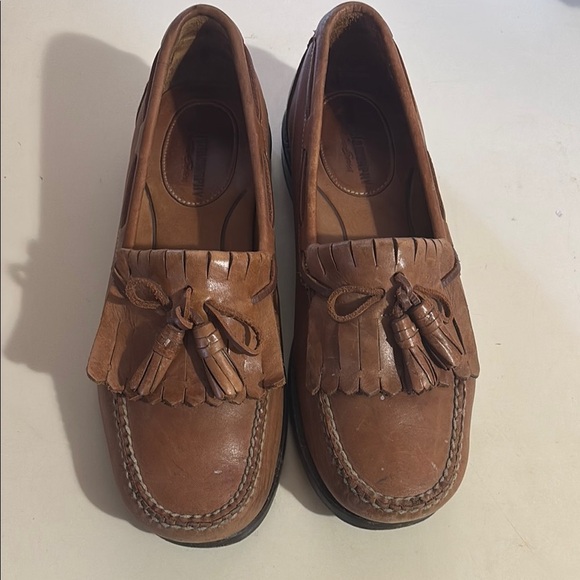 Brown Leather Tassel Loafers - Picture 1 of 10